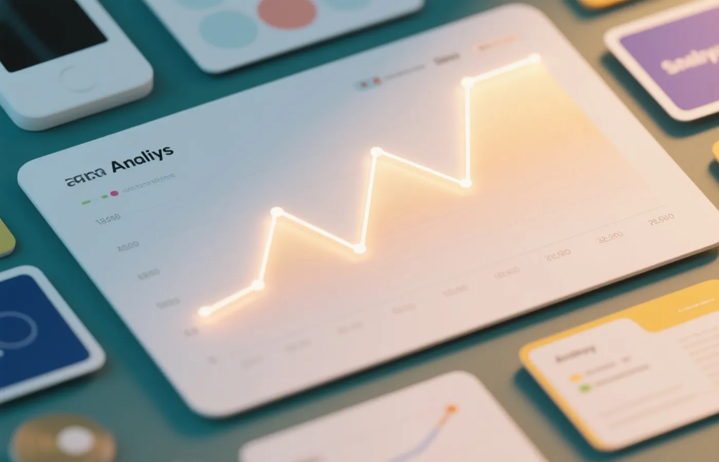 计划分析与数据面板示意图